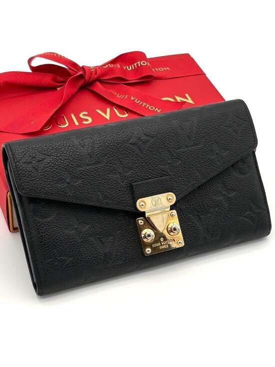 Louis Vuitton Handbags - Louis Vuitton Portefeuille Sarah Metis Empreinte Black Wallet